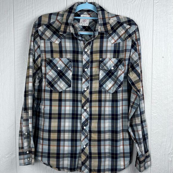 Fossil shirt women’s pearl snap, size medium, long sleeve. Vintage fit. - Picture 7 of 7